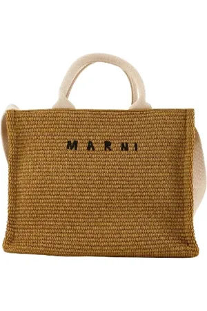 Marni Tote Bags, female, , ONE SIZE, Raffia Summer Tote