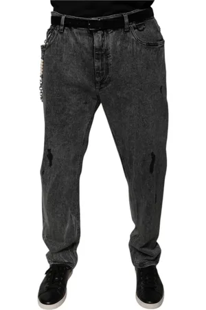 Dolce & Gabbana Slim-fit Jeans, male, , 3XL, Acid Wash Skinny Denim Jeans