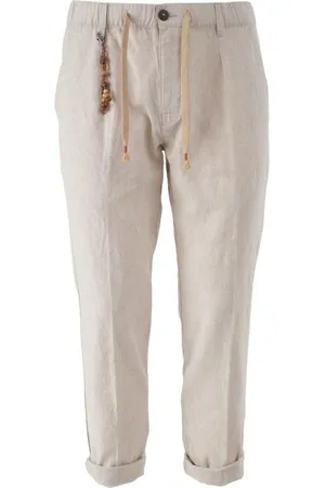 YES ZEE BY ESSENZA Slim-fit Trousers, male, , W38, Linen Men Trouser