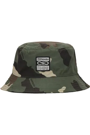 Propaganda Hats, unisex, , ONE SIZE, Camo Bucket Hat with Embroidered Logo