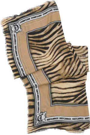 Roberto Cavalli Zebra Print Modal Pashmina Scarf