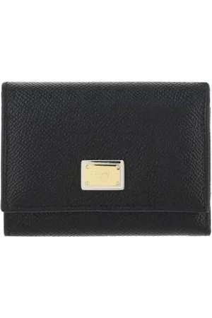 Dolce & Gabbana Wallets & Cardholders, female, , ONE SIZE, Luxury Leather Trifold Wallet