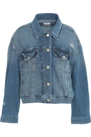 Pinko Denim Cropped Jacket Stylish Look