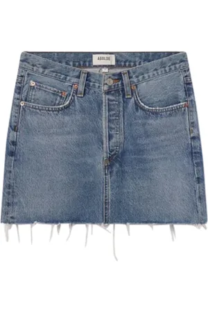 AGOLDE Denim Skirts, female, , W28, V-Waist Mini Skirt