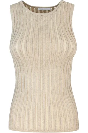 Patrizia Pepe Sleeveless Tops, female, , S, Ribbed Logo Sweatshirts & Hoodies