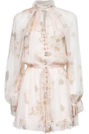 ZIMMERMANN Hydrangea Print Ruffled Blouse