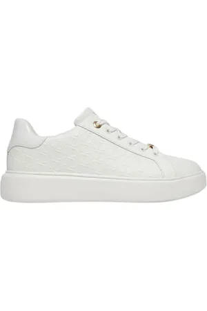 Twin-Set Sneakers, female, , 3 UK, Leather Trainers with Golden Details
