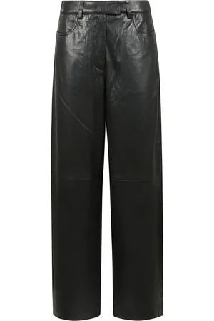 REMAIN Birger Christensen Leather Trousers, female, , XS, Wide Cocoon Leather Trousers