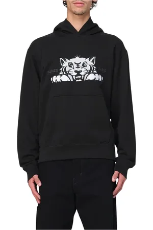 Kenzo Hoodies, male, , L, Cozy Tiger Fleece Jumper