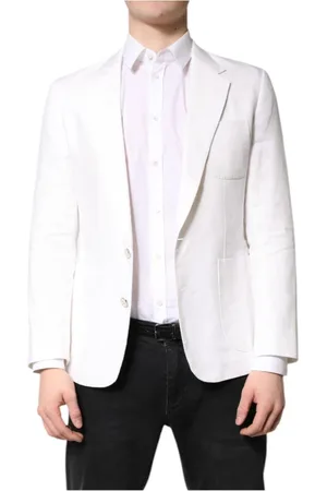 Dolce & Gabbana Formal Blazers, male, , M, Single Breasted Blazer Cotton Lining