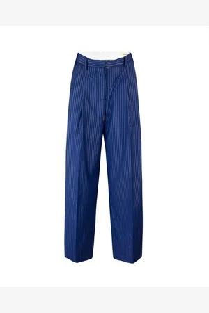 A PAPER KID Wool Trousers with Front Pleats