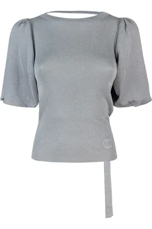 Liu Jo Shimmer Balloon Sleeve Jumper