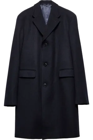 Prada Single-Breasted Coats, male, , M, Wool Coat Classic Men
