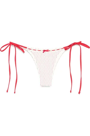 Frankies Bikinis Bikinis, female, , S, Polka Dot Beachwear with Side Tie