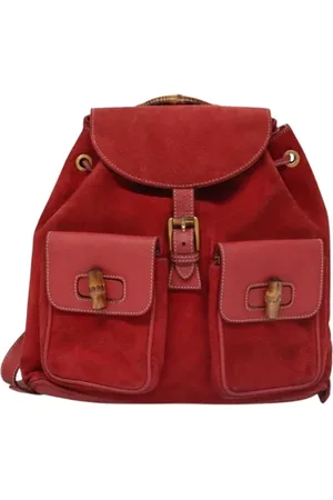 Gucci Pre-owned Backpacks, female, , ONE SIZE, Pre-owned Suede backpacks