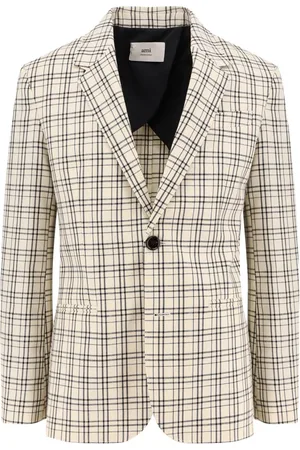 Ami Blazers, male, , M, Classic Wool Blazer White