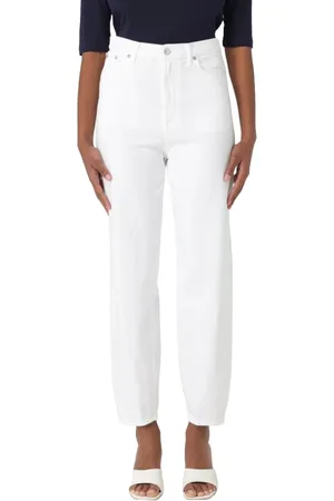 Dondup High-waisted loose cotton Trousers