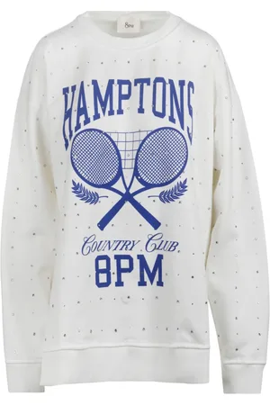 8PM Sweatshirts, female, , M, Rhinestone Sweatshirt with Slouchy Shoulders