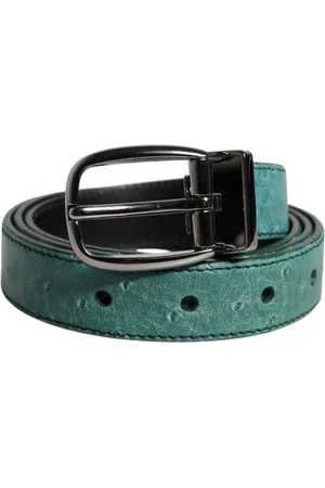 Dolce & Gabbana Belts, male, , 85 CM, Leather Belt with Metal Buckle