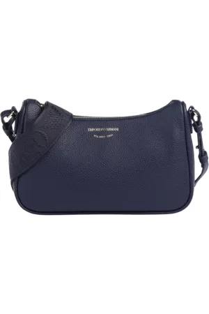 Emporio Armani Dark Faux Leather Crossbody Bag