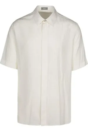 Dior Short Sleeve Shirts, male, , XL, Silk Short Sleeve Button Shirt Men