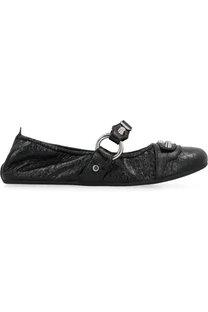 Balenciaga Ballerinas, female, , 4 UK, Studded Leather Ballet Flats
