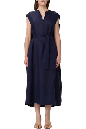 Fabiana Filippi Midi Dresses, female, , S, Elegant Black Dress with Lace Detail