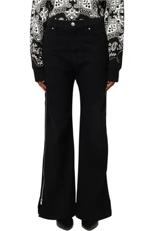 Pinko Wide Leg Zip Jeans