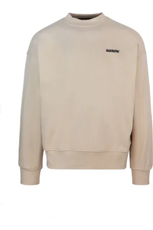 BARROW Cotton Crewneck Jumper with Ribbed Edges