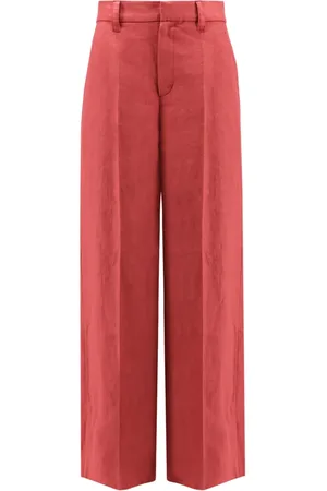 Brunello Cucinelli Wide Trousers, female, , M, Wide Leg Trousers Made in Italy