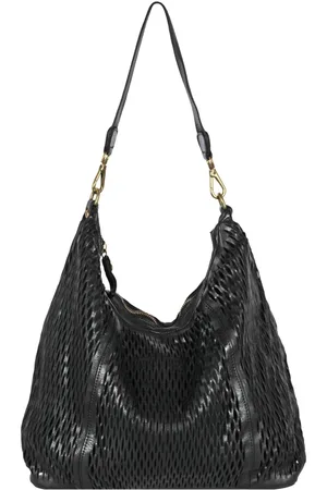 Campomaggi Shoulder Bags, female, , ONE SIZE, Perforated leather handbag with laser work