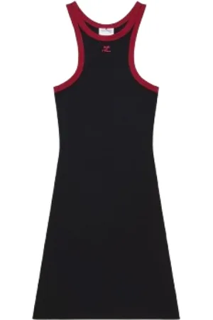 Courrèges Short Dresses, female, , M, Scuba Mesh Mini Dress