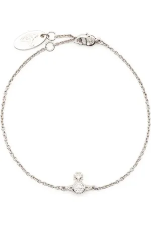 Vivienne Westwood Necklaces, female, , ONE SIZE, Orb Plaque Chain Necklace