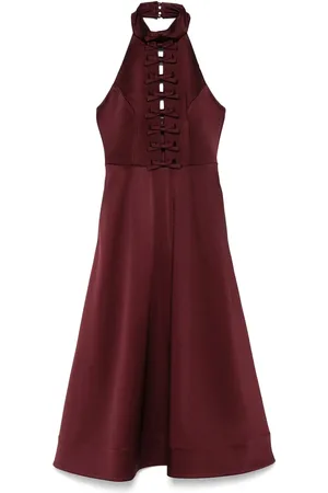 Rebecca Vallance Bow Detail Dress with Slit Pockets