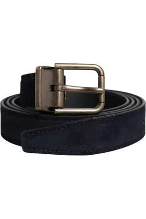 Dolce & Gabbana Belts, male, , 110 CM, Classic Metal Buckle Leather Belt