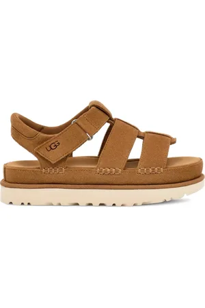 UGG Goldenstar Strap Suede Platform Sandal