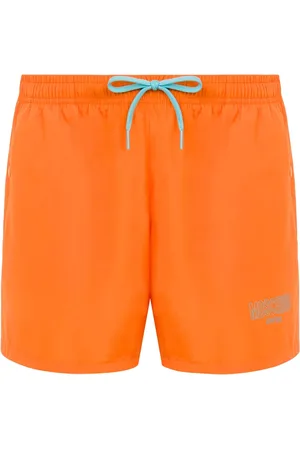 Moschino Beachwear, male, , S, Logo Swim Shorts with Drawstring Closure