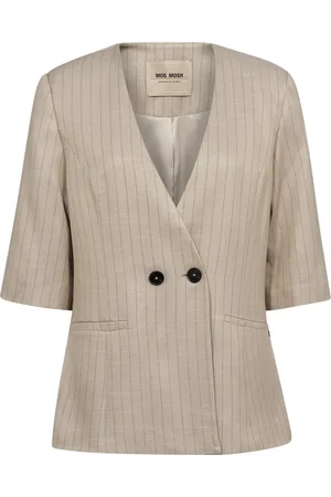 Mos Mosh Blazers, female, , XL, Striped Blazer with Button Detail