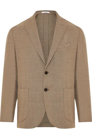 Boglioli Blazers, male, , 3XL, Virgin Wool Jacket with 2 Buttons