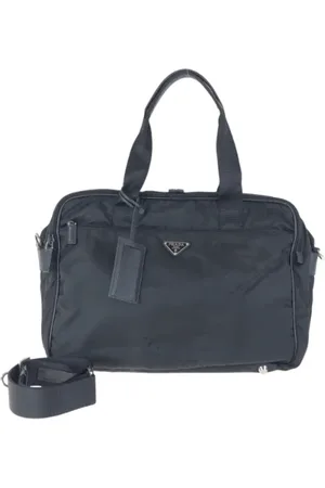 Prada Pre-owned Shoulder Bags, male, , ONE SIZE, Pre-owned Canvas briefcases