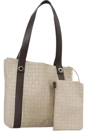 Bvlgari Pre-owned Tote Bags, female, , ONE SIZE, Pre-owned Canvas shoulder-bags