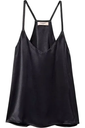 Twin-Set Sleeveless Tops, female, , XS, Viscose Top with Thin Straps