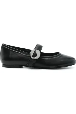 COPERNI Logo-Buckle Leather Flat Shoes