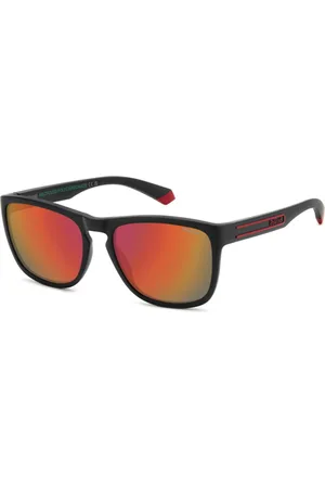 Polaroid Sunglasses, unisex, , 57 MM, Red Sunglasses