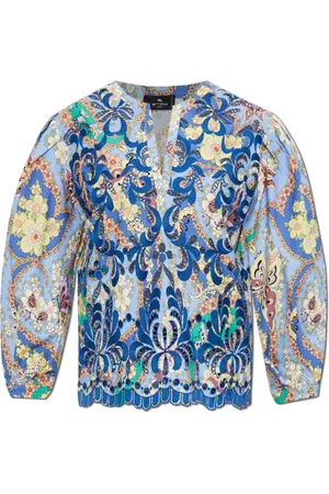 Etro Blouses, female, , M, Top with floral pattern