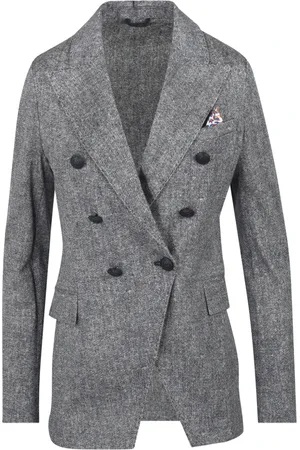 Circolo Blazers, female, , M, Double-breasted cotton blazer