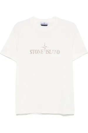 Stone Island T-Shirts, male, , M, Casual T-Shirt Bianco Ss25