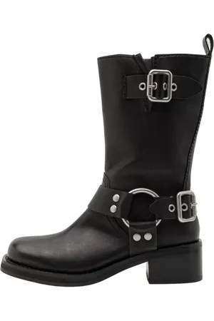 Steve Madden High Boots, female, , 3 UK, Flat Shoes with Silver Buckle