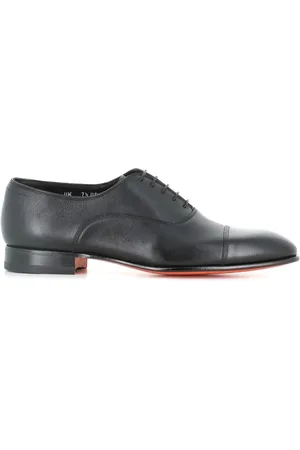 santoni Business Shoes, male, , 7 1/2 UK, Classic Leather Oxford Shoes