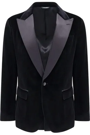 Dolce & Gabbana Blazers, male, , XL, Satin Button Clothing Made in Italy